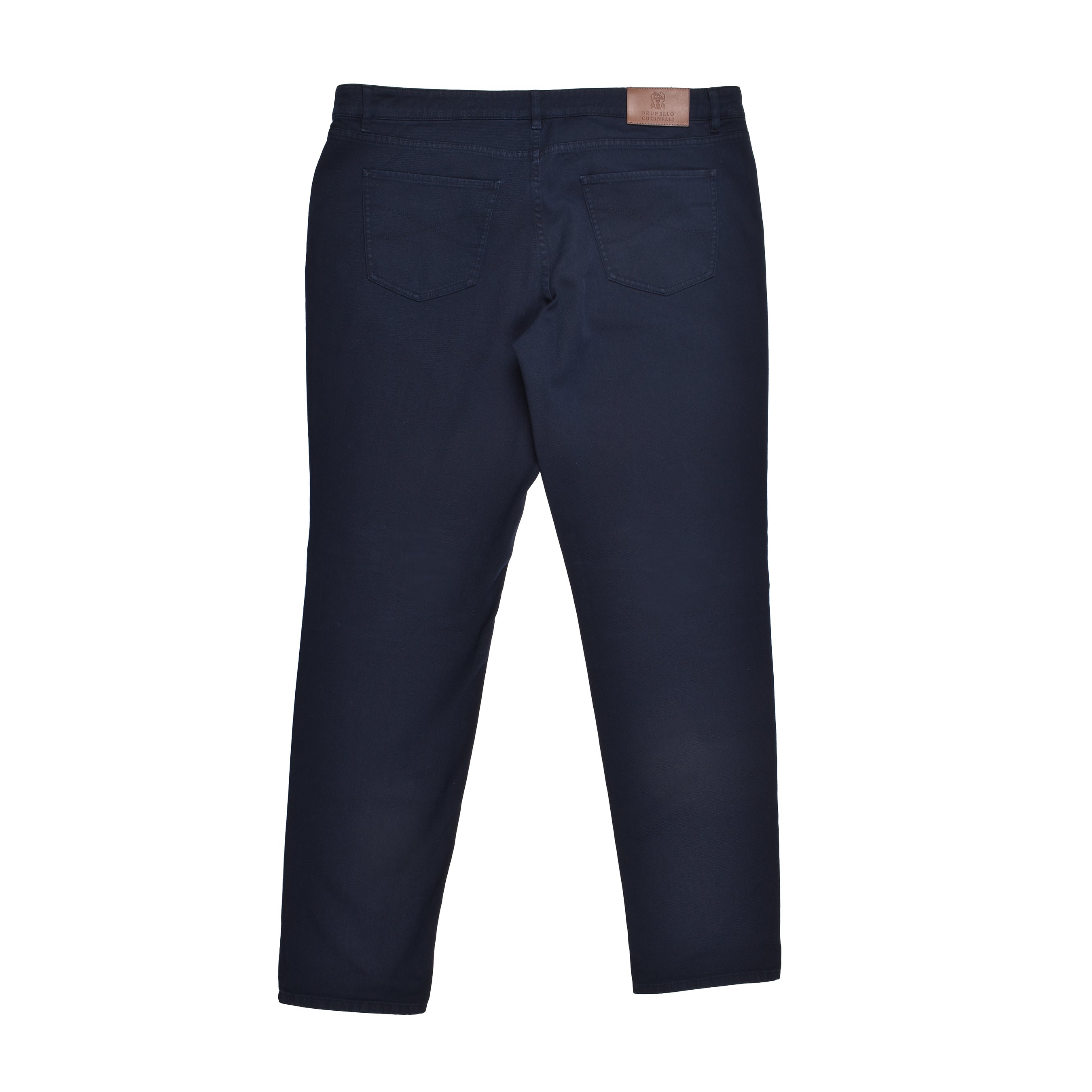 BRUNELLO CUCINELLI MEN'S DARK NAVY FIVE-POCKET TROUSERS