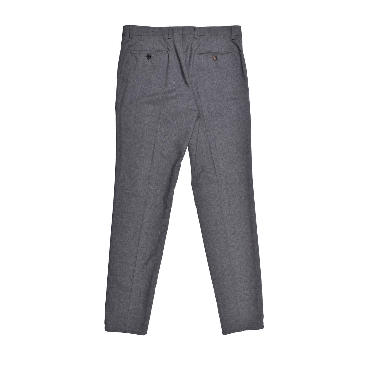 BRUNELLO CUCINELLI MEN'S GREY VIRGIN WOOL TROUSERS