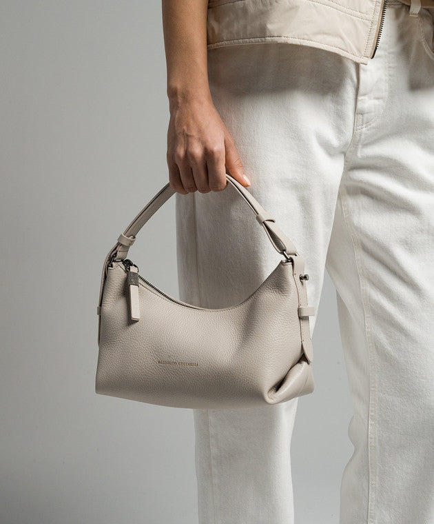 BRUNELLO CUCINELLI WOMEN'S TESTA MORO LEATHER SHOULDER BAG