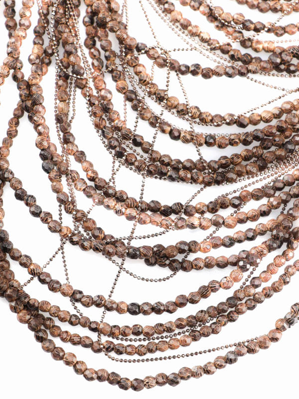 BRUNELLO CUCINELLI WOMEN'S LEGNO MULTI STRAND BEADED NECKLACE