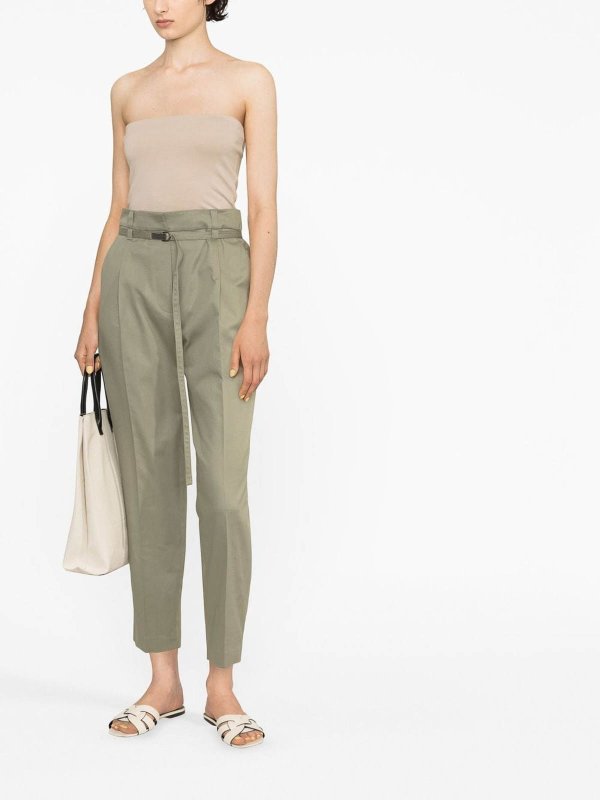 BRUNELLO CUCINELLI WOMEN'S BEIGE STRAPLESS FITTED SHIRT