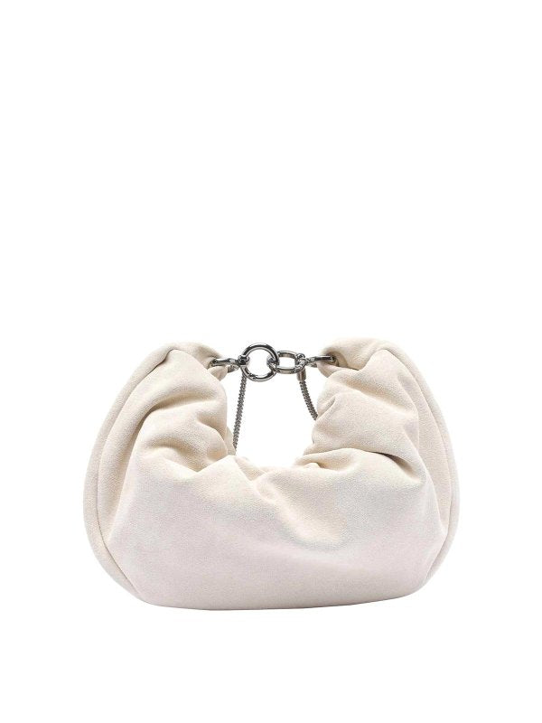 BRUNELLO CUCINELLI WOMEN'S OFF WHITE LEATHER SHOULDER BAG