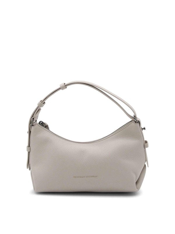 BRUNELLO CUCINELLI WOMEN'S QUARZO LEATHER SHOULDER BAG