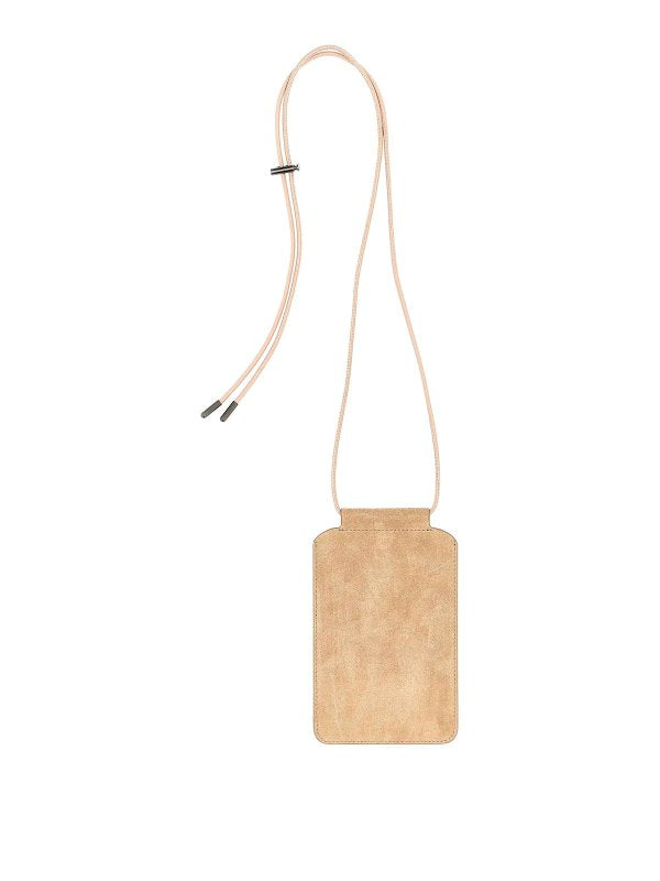 BRUNELLO CUCINELLI WOMEN'S LIGHT BROWN LEATHER CROSSBODY BAG