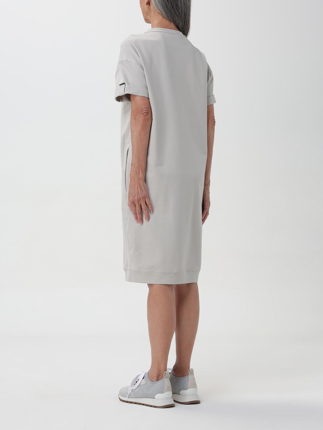 BRUNELLO CUCINELLI WOMEN'S LIGHT GREY RELAXED DRESS
