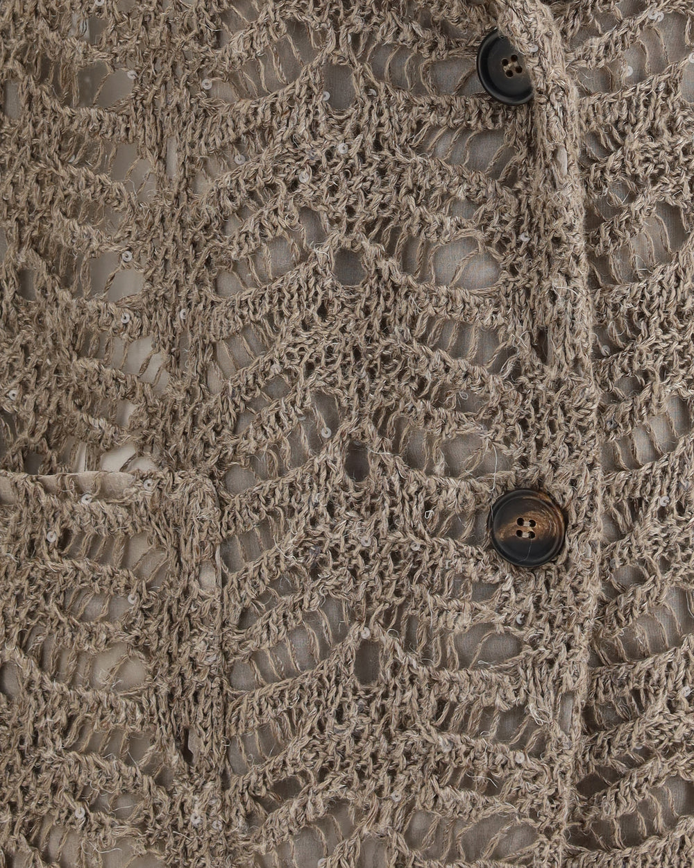 BRUNELLO CUCINELLI WOMEN'S LIGHT BROWN LINEN BLAZER