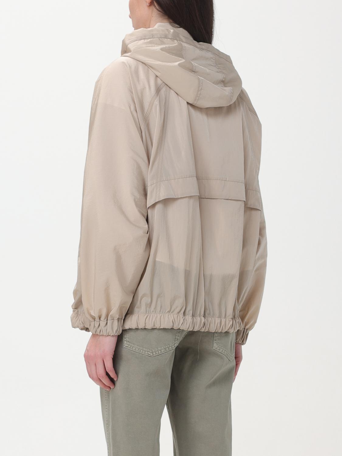 BRUNELLO CUCINELLI WOMEN'S LIGHT BEIGE HOODED JACKET