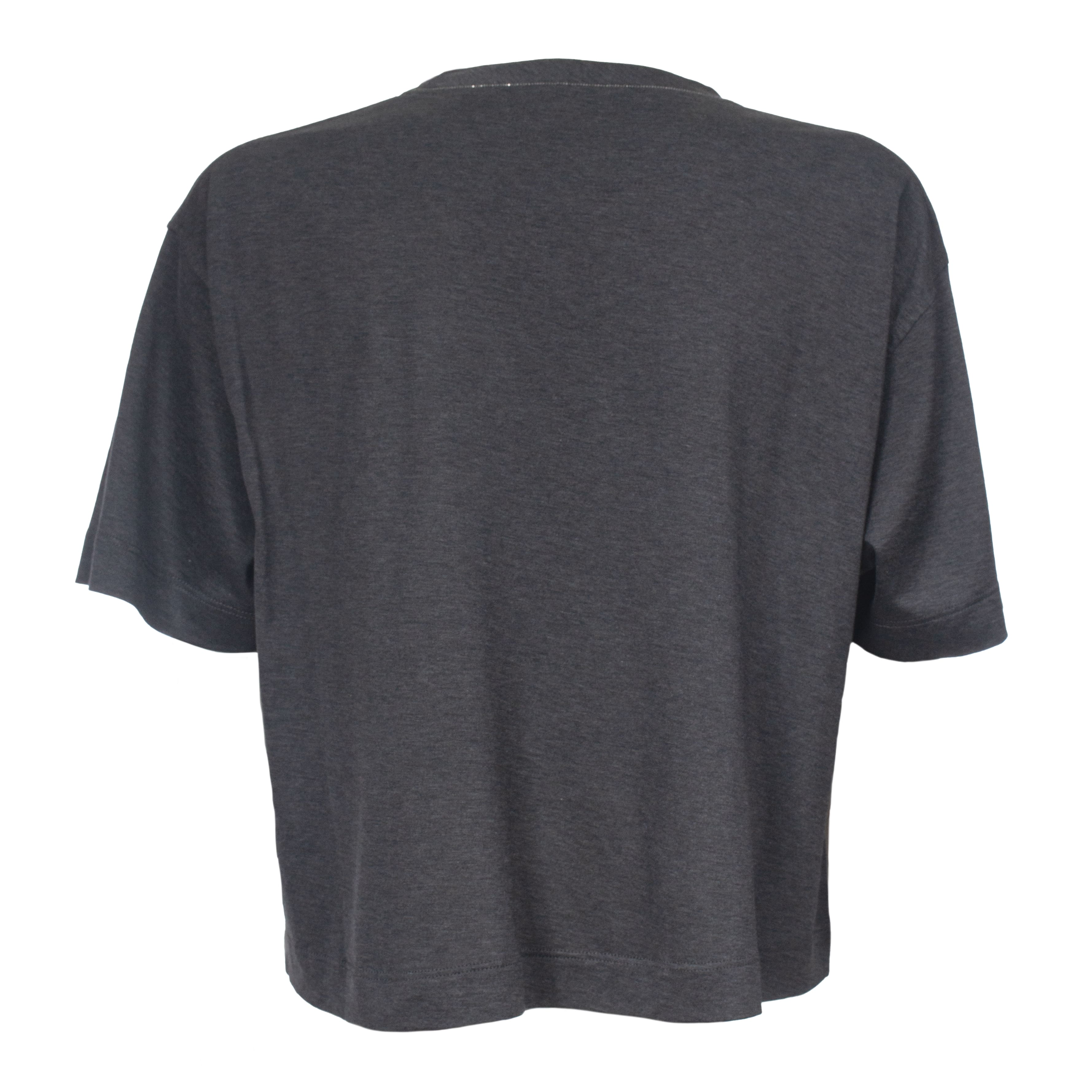 BRUNELLO CUCINELLI WOMEN'S DARK GREY COTTON SHIRT