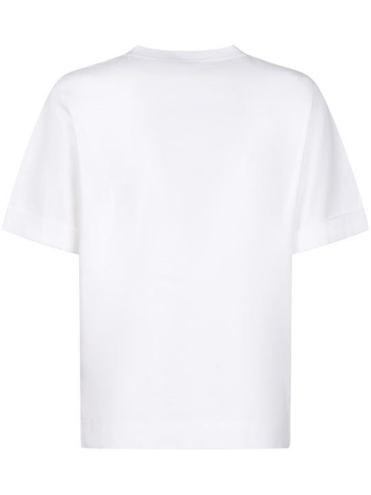 BRUNELLO CUCINELLI WOMEN'S WHITE RELAXED COTTON SHIRT