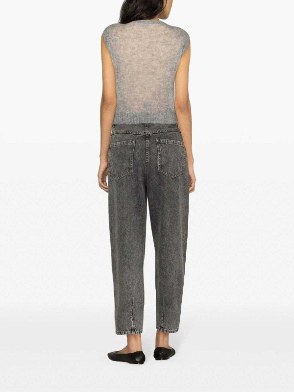 BRUNELLO CUCINELLI WOMEN'S LIGHT GREY WOOL SWEATER