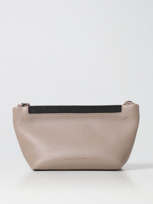 BRUNELLO CUCINELLI WOMEN'S DUNE LEATHER SHOULDER BAG