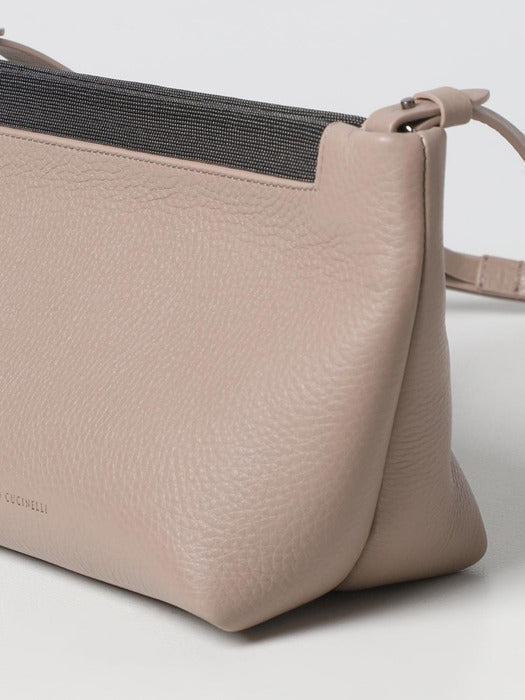 BRUNELLO CUCINELLI WOMEN'S DUNE LEATHER SHOULDER BAG