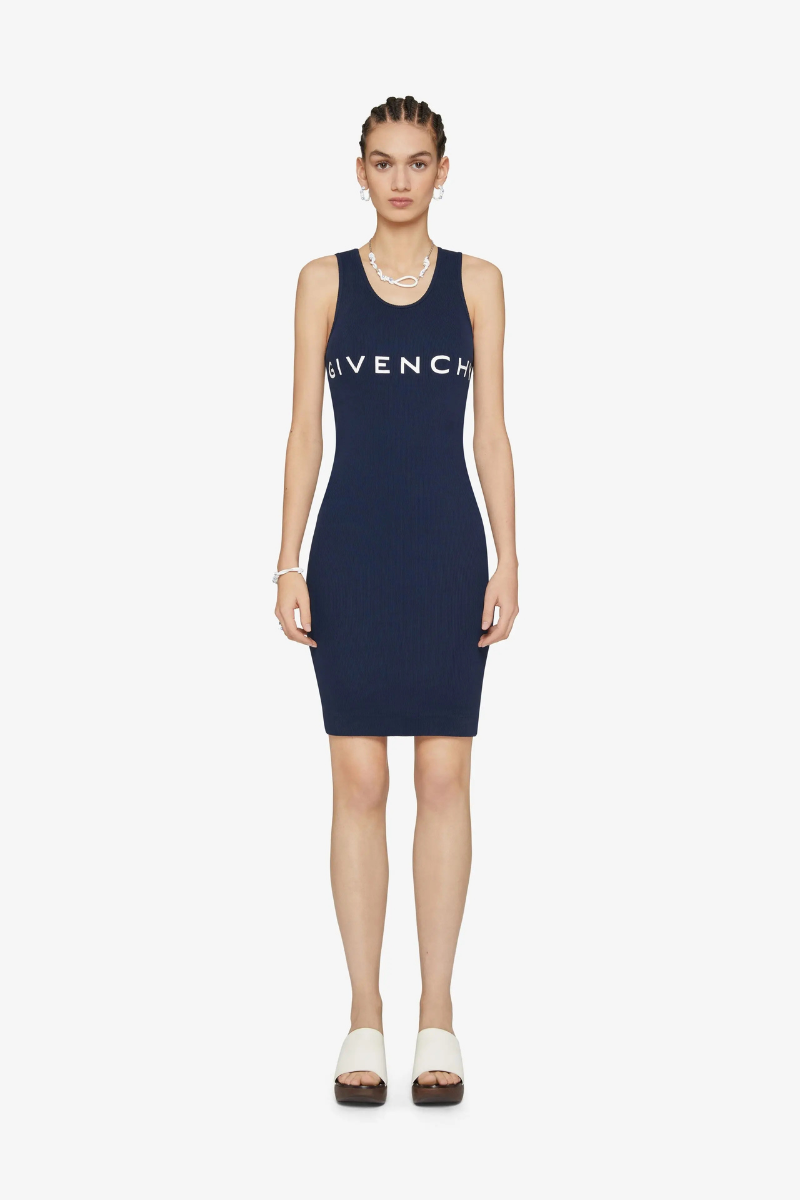 Givenchy Tank Top Mini Dress_Dark Navy