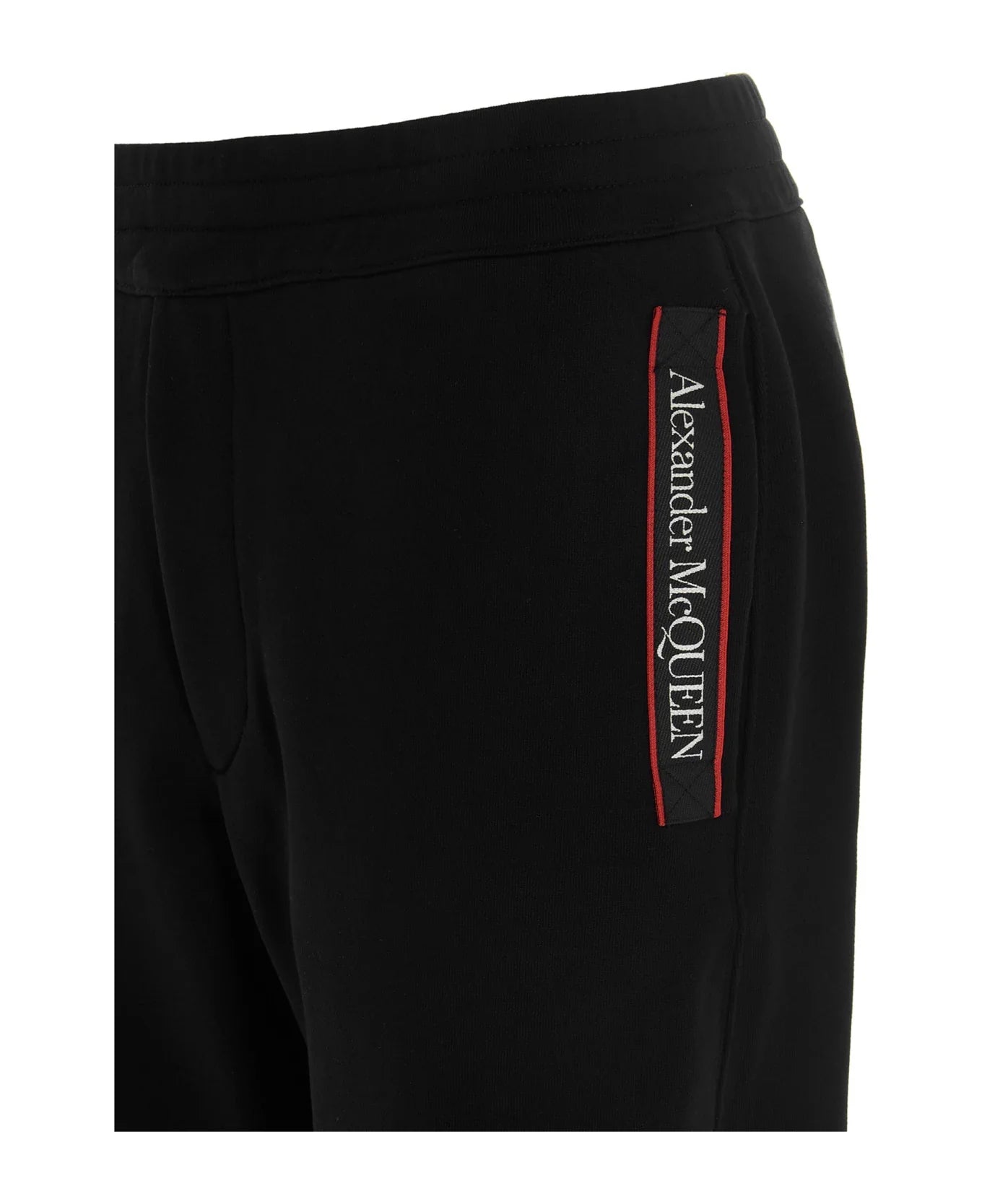 ALEXANDER MCQUEEN Logo Tape Track Pants Black