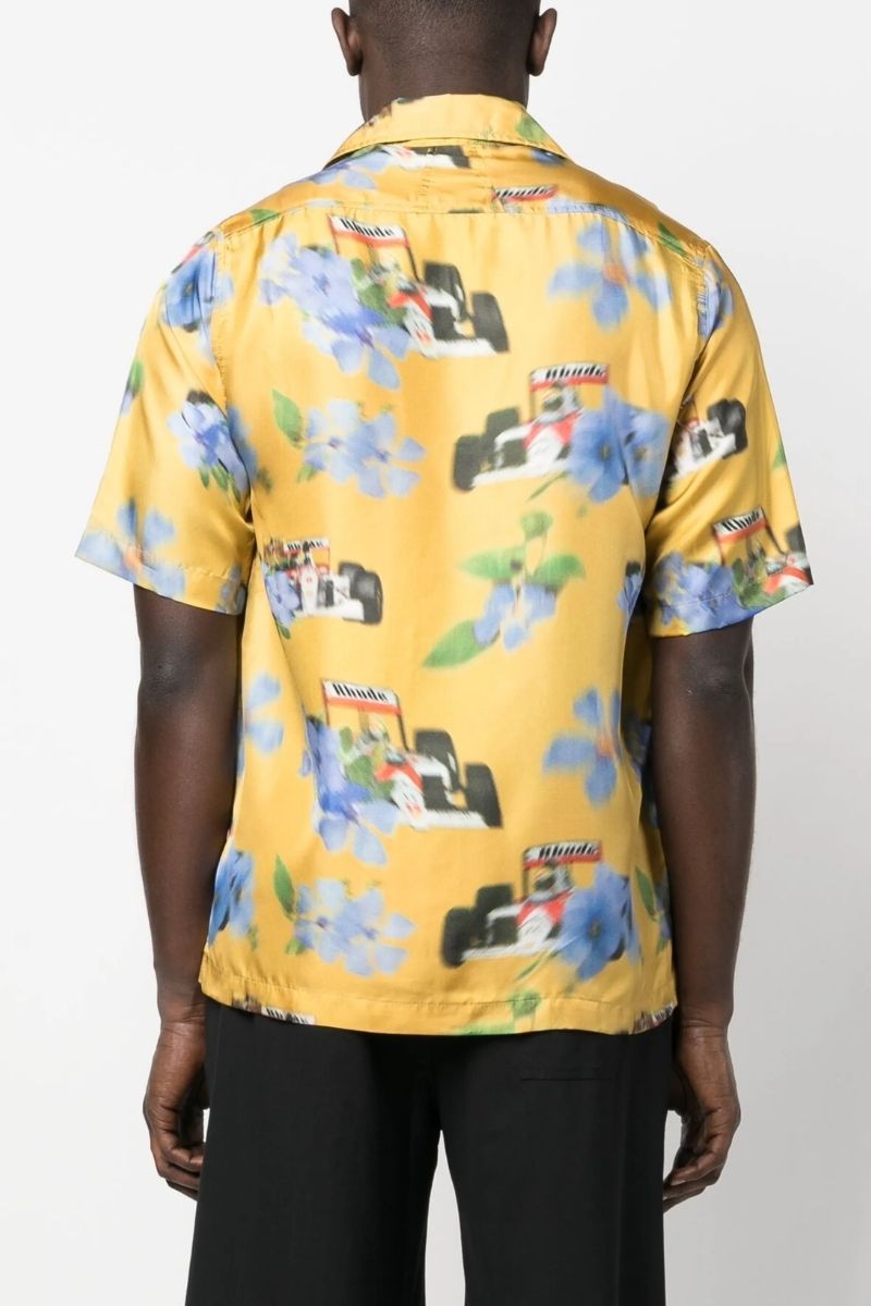 Rhude floral-print silk shirt