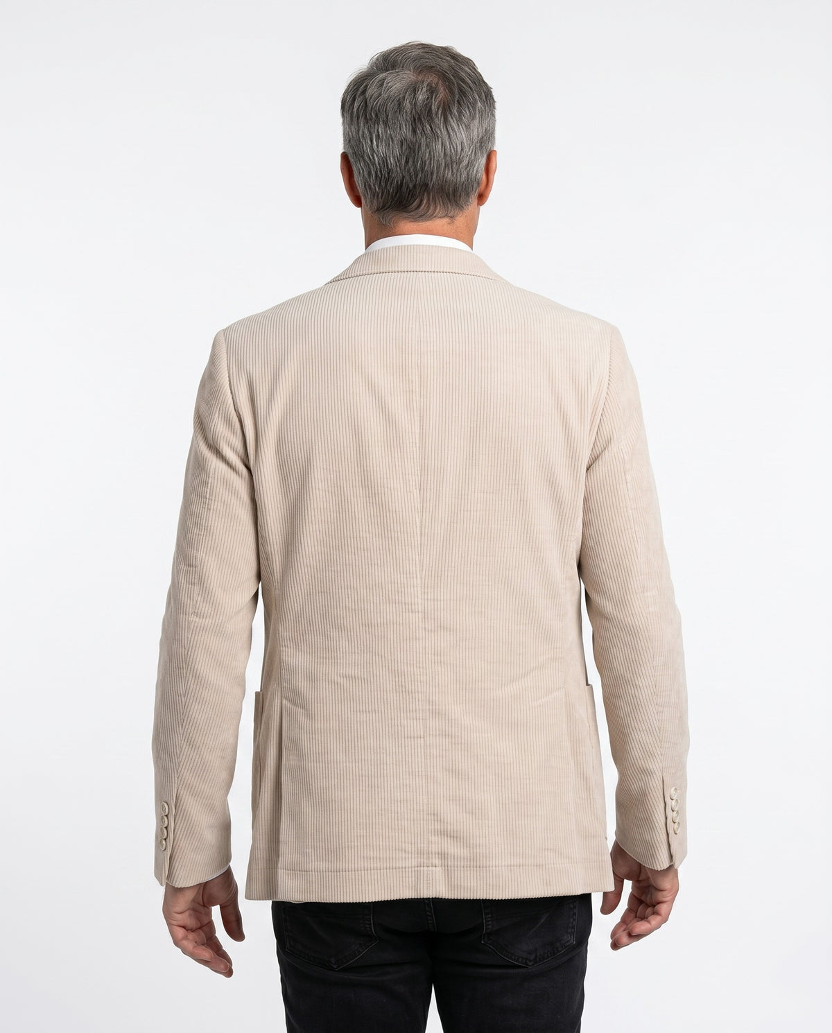 BRUNELLO CUCINELLI MEN'S BEIGE DOUBLE BREASTED BLAZER