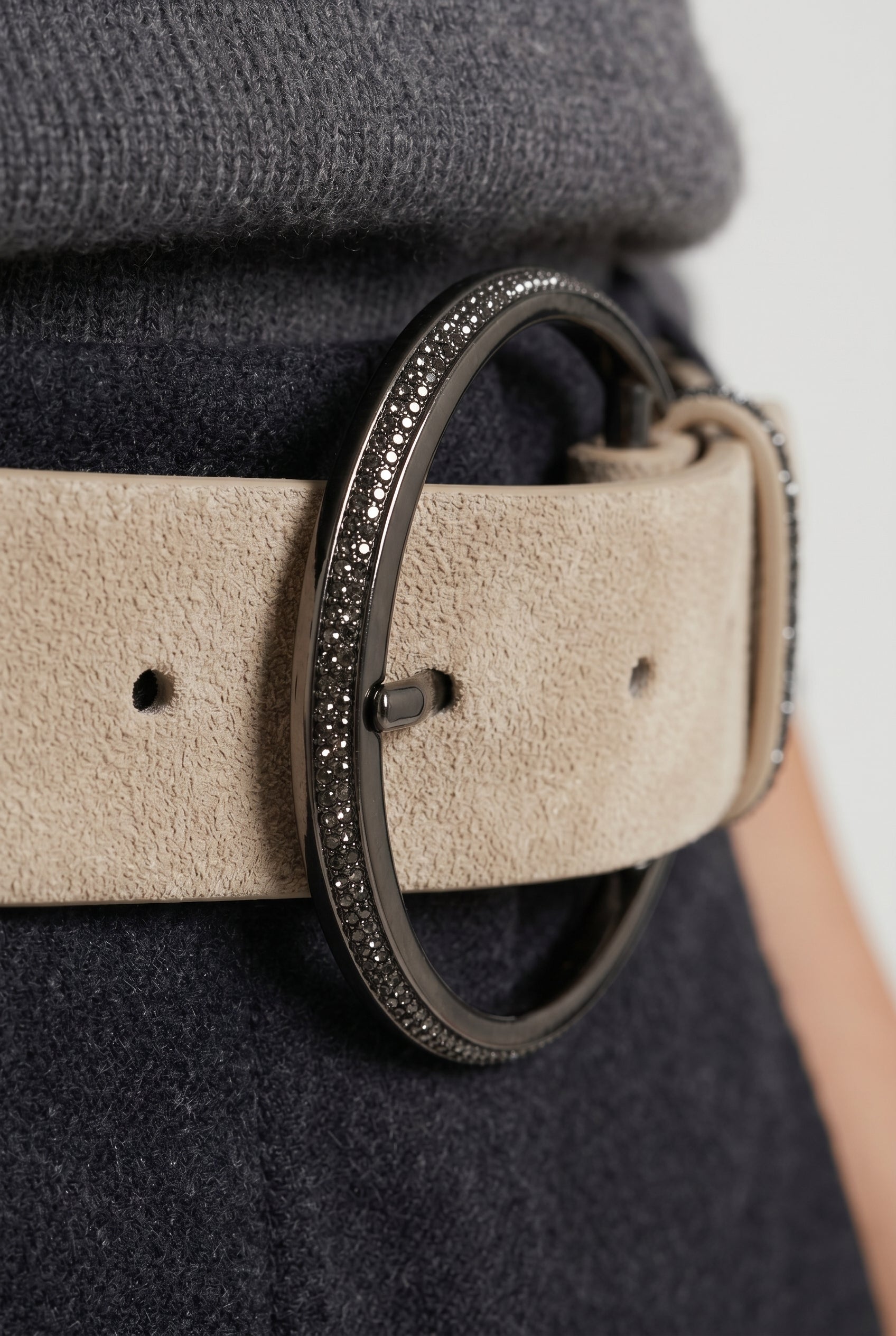 BRUNELLO CUCINELLI WOMEN'S LIGHT BROWN LEATHER BELT