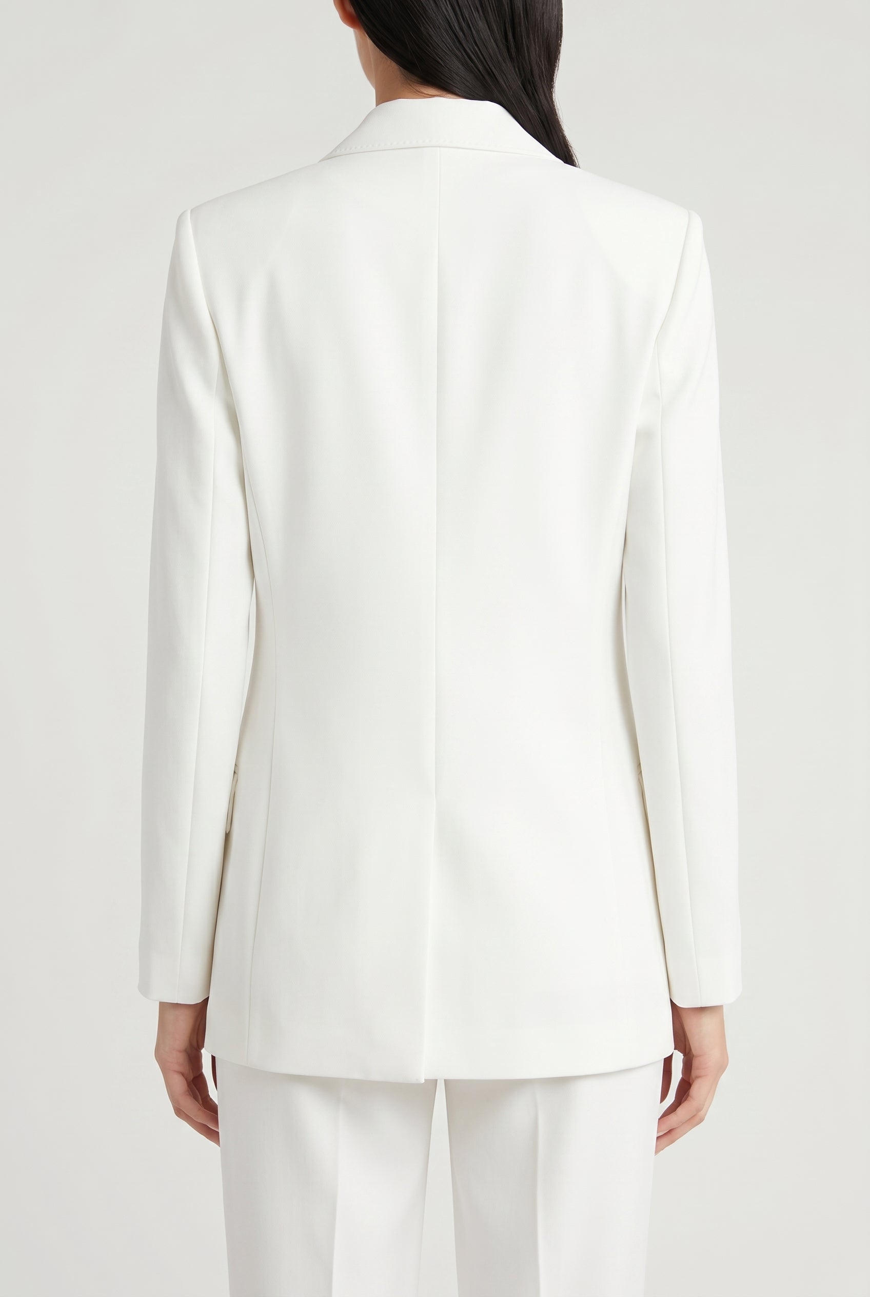 BRUNELLO CUCINELLI WOMEN'S WHITE DOUBLE BREASTED JACKET