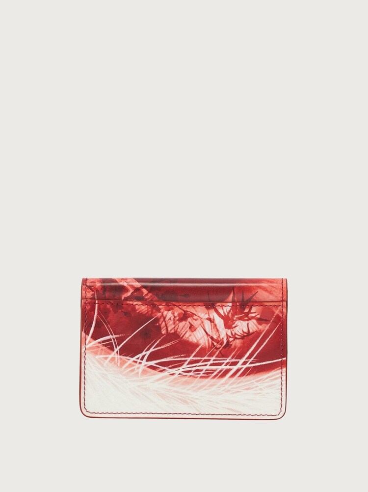 FERRAGAMO WOMEN'S RED CALF LEATHER WALLET