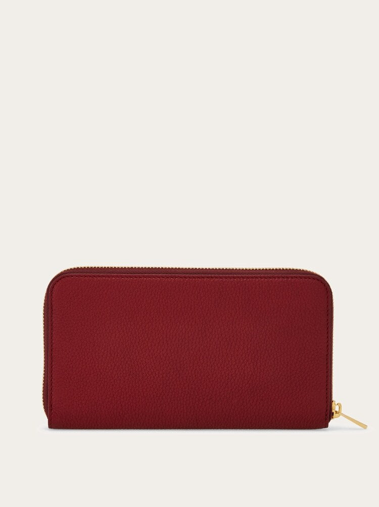 FERRAGAMO WOMEN'S RED CALF LEATHER WALLET