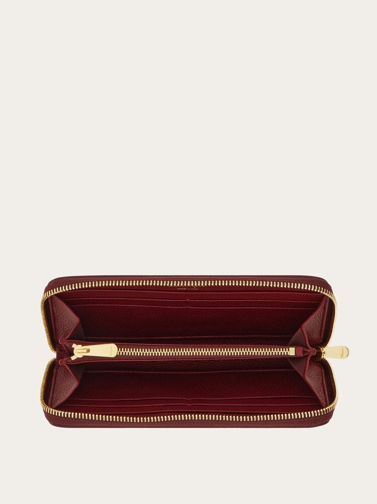 FERRAGAMO WOMEN'S RED CALF LEATHER WALLET