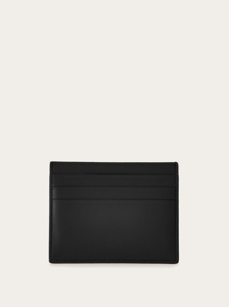 FERRAGAMO MEN'S BLACK LEATHER CARDHOLDER ACCESSORY