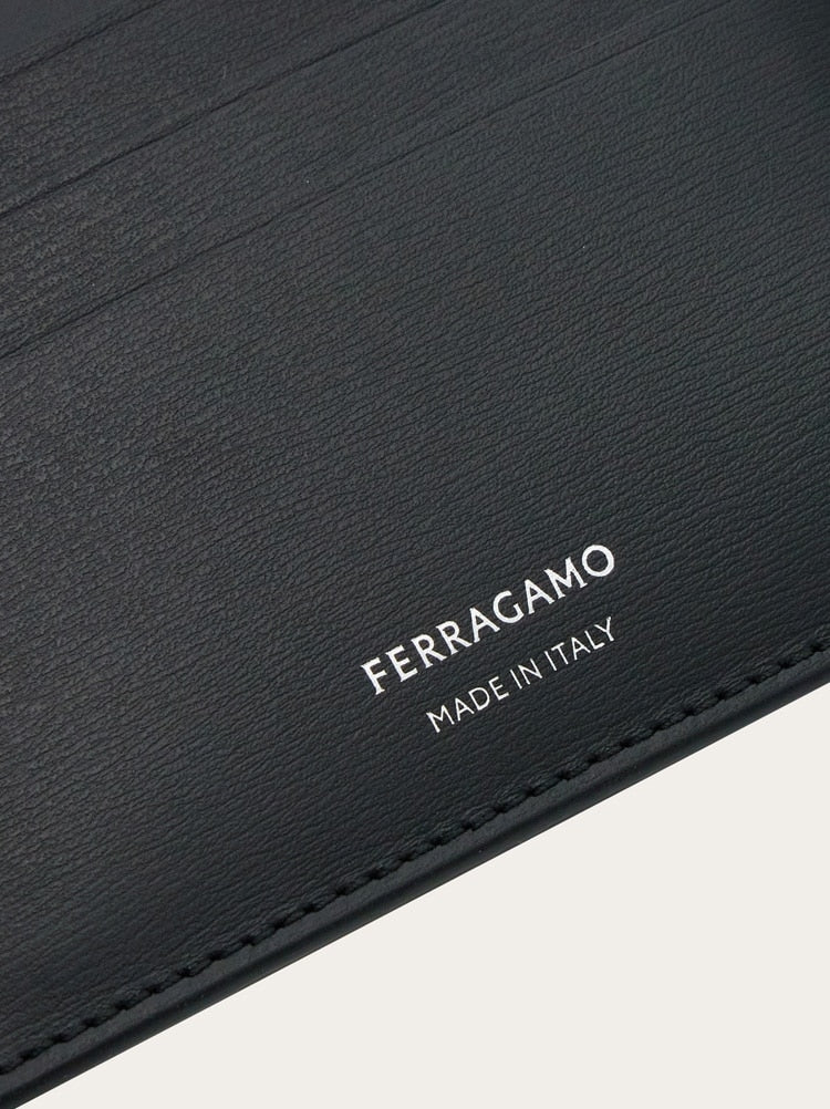FERRAGAMO MEN'S BLACK LEATHER CARDHOLDER ACCESSORY