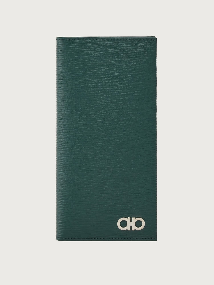 FERRAGAMO MEN'S GREEN CALF LEATHER ACCESSORY