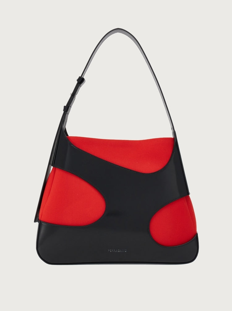 FERRAGAMO WOMEN'S RED LEATHER SHOULDER BAG