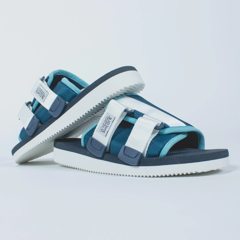 Mens | Suicoke KAW-Cab Nylon Slide Sandal Blue Navy