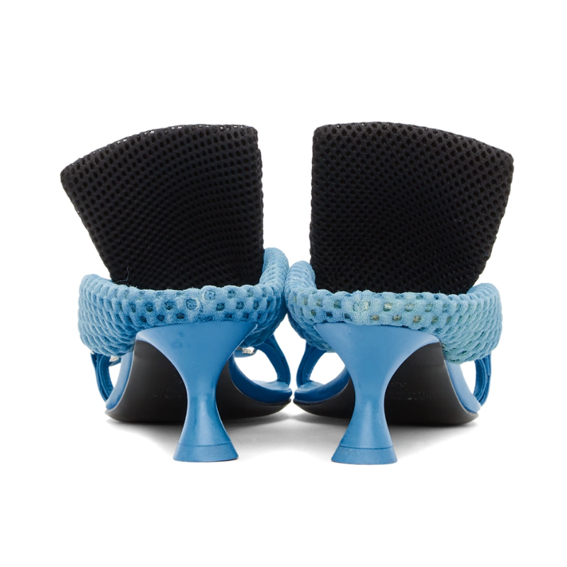 Womens | Ancuta Sarca S4 Mesh Kitten Heel Sandal Blue/Black