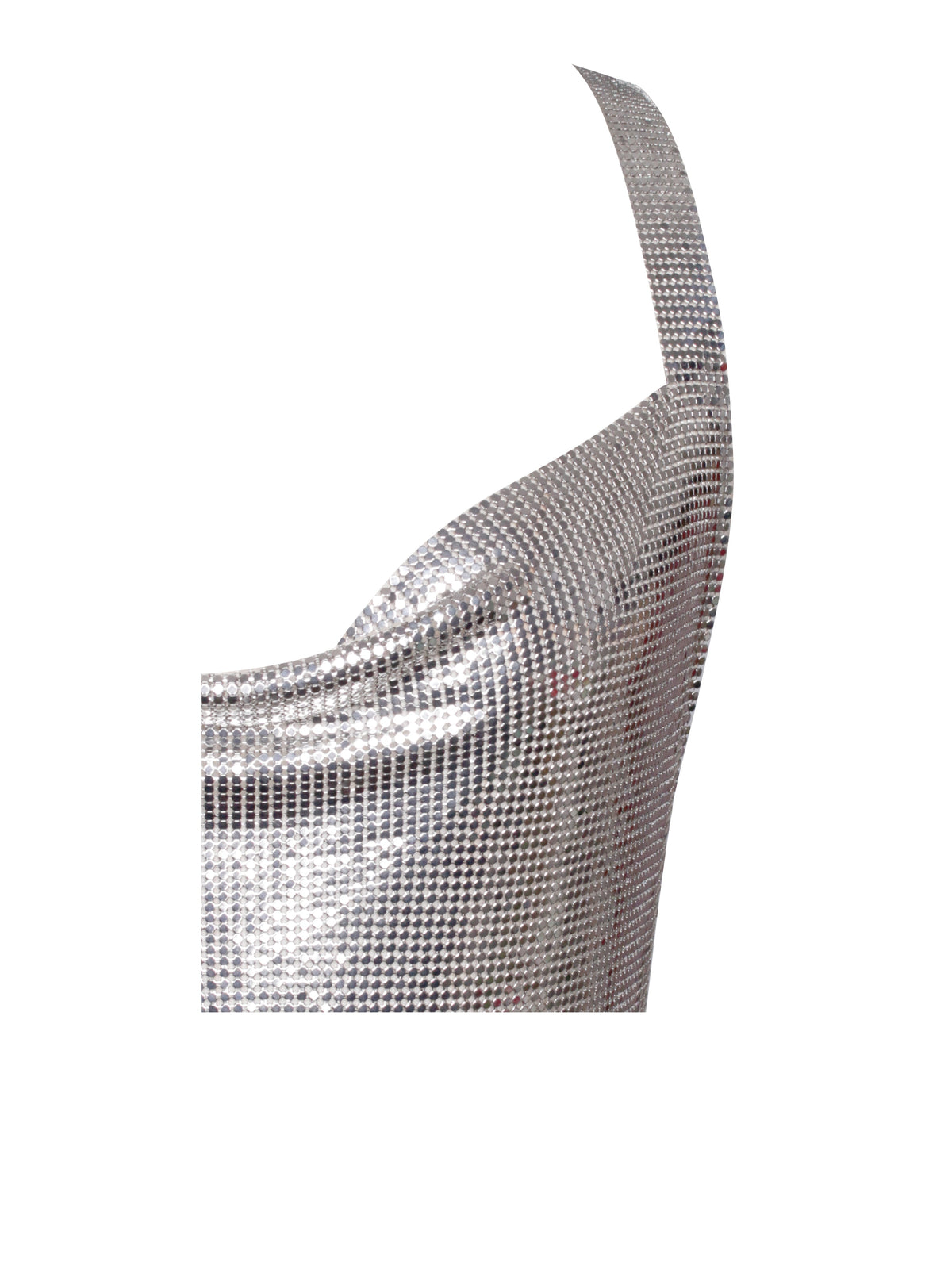Serenity Silver Copper Mesh Dress (Archive Sale)