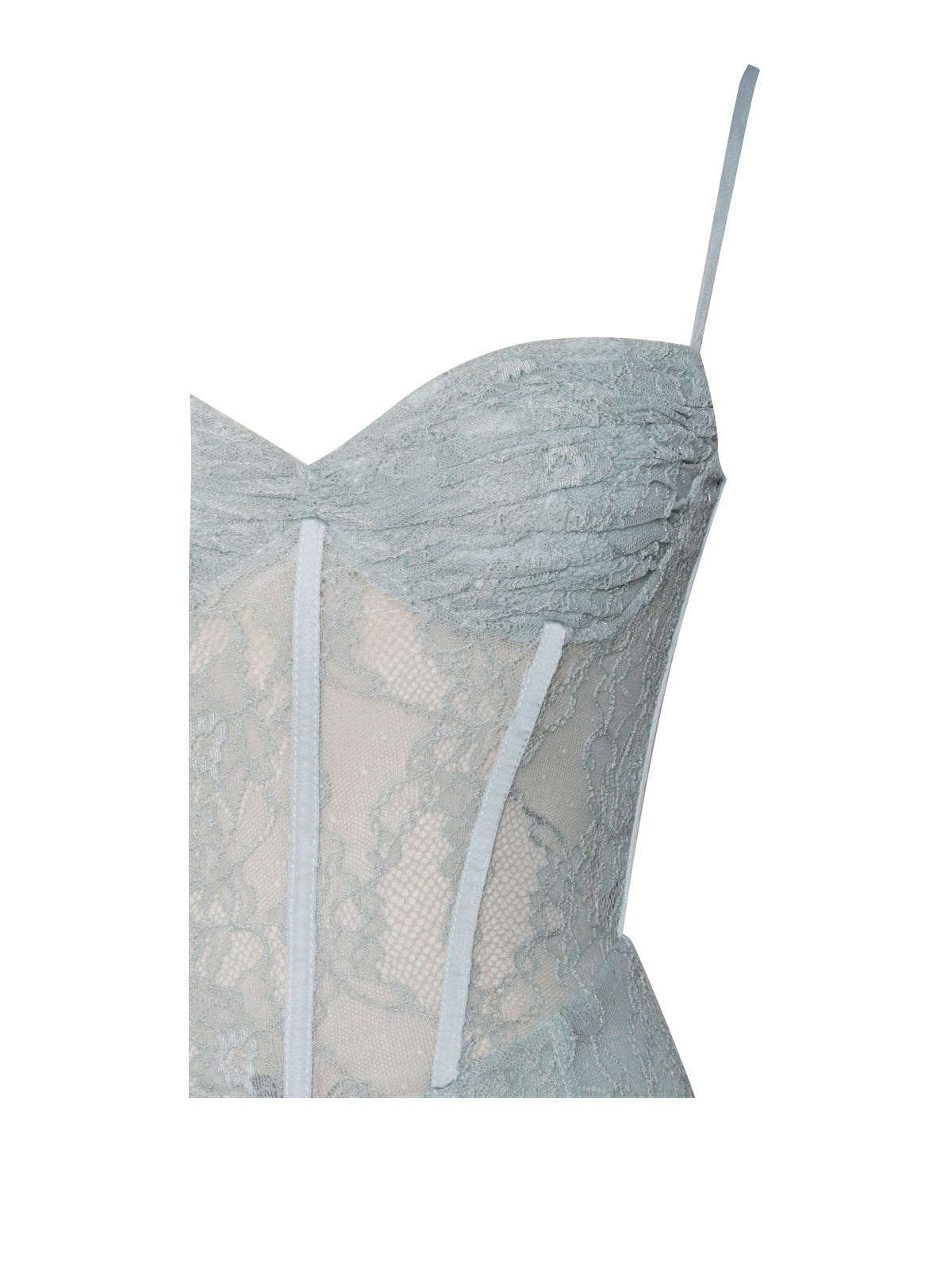 Janelle Green Sweetheart Mermaid Lace Maxi Dress (Archive Sale)