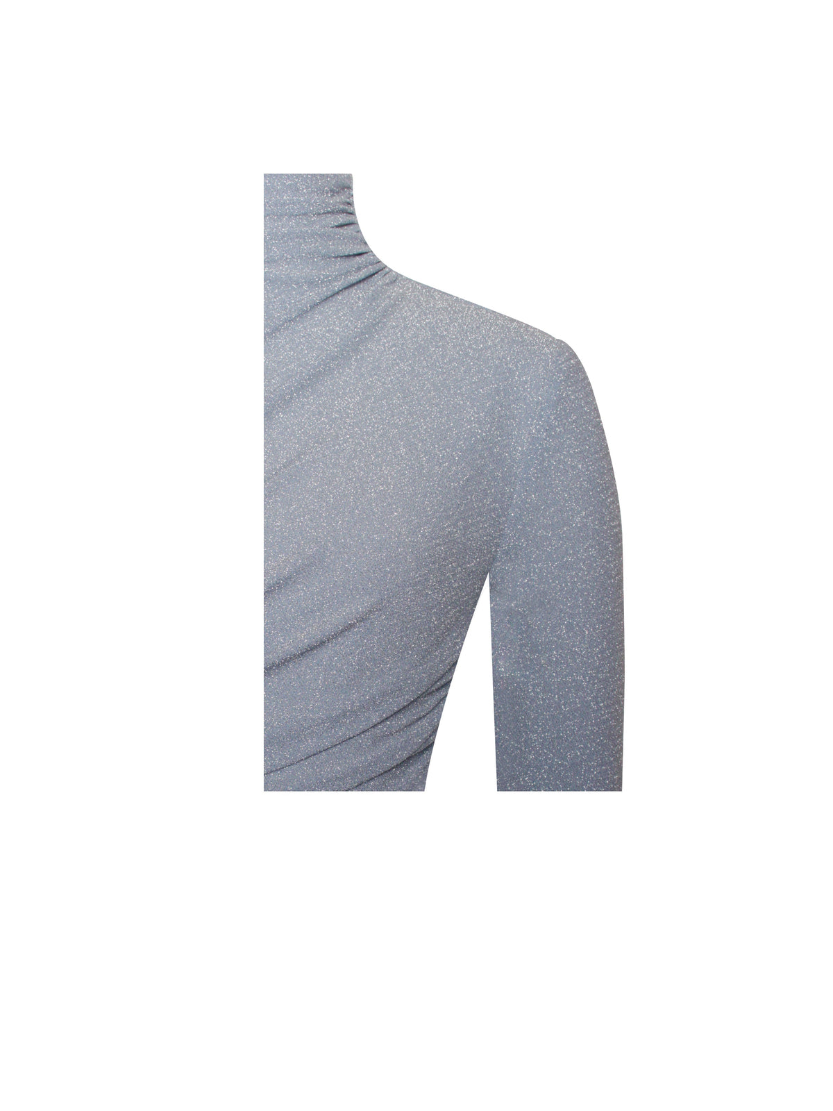 Peyton Light Blue One Sleeve Ruched Pencil Dress (Archive Sale)