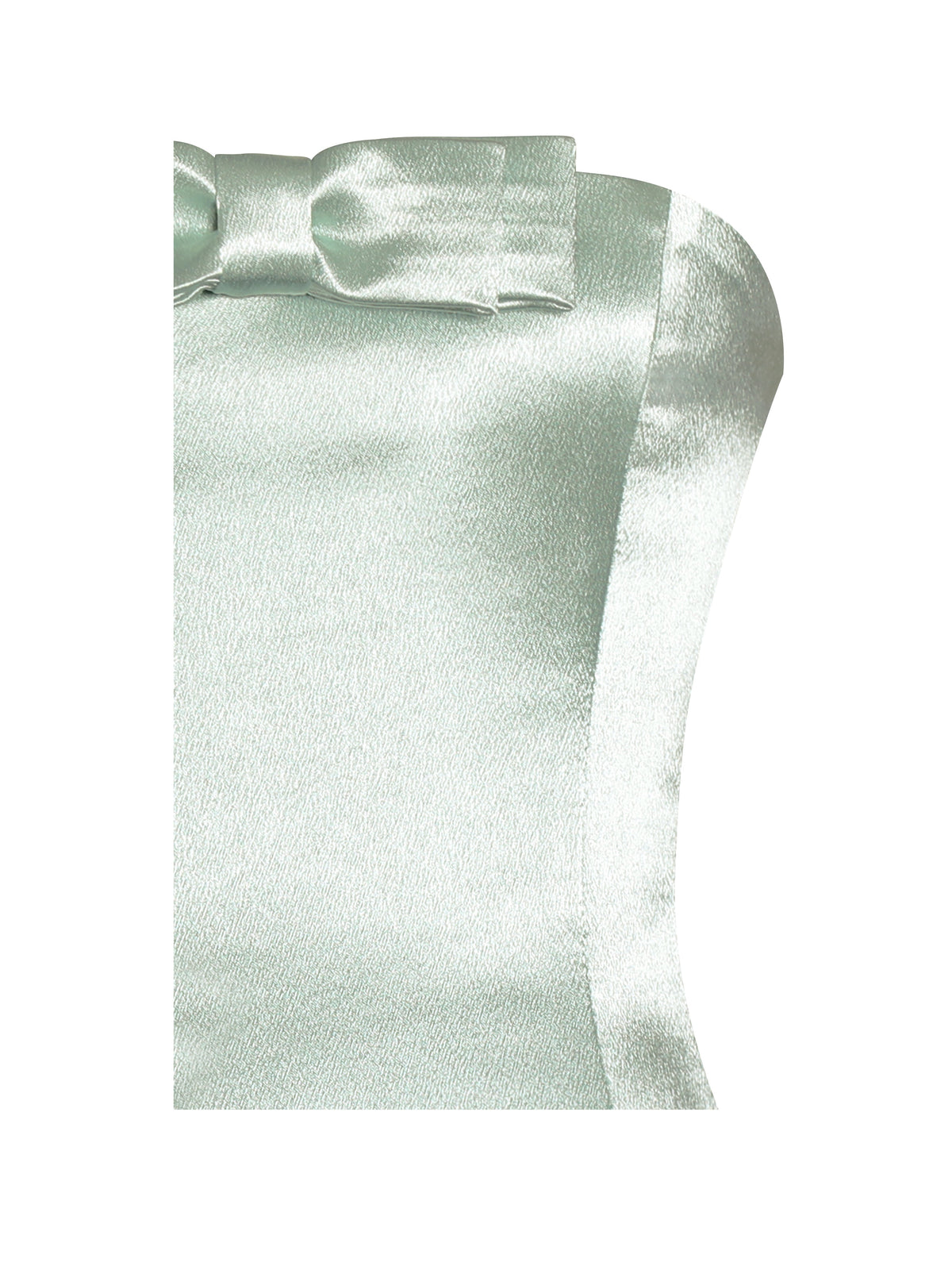 Lael Mint Green Back Button Trailing Gown (Archive Sale)