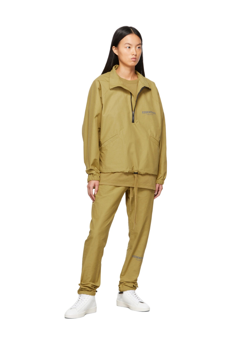 Fear of God Essentials Khaki Reflective Track Pants