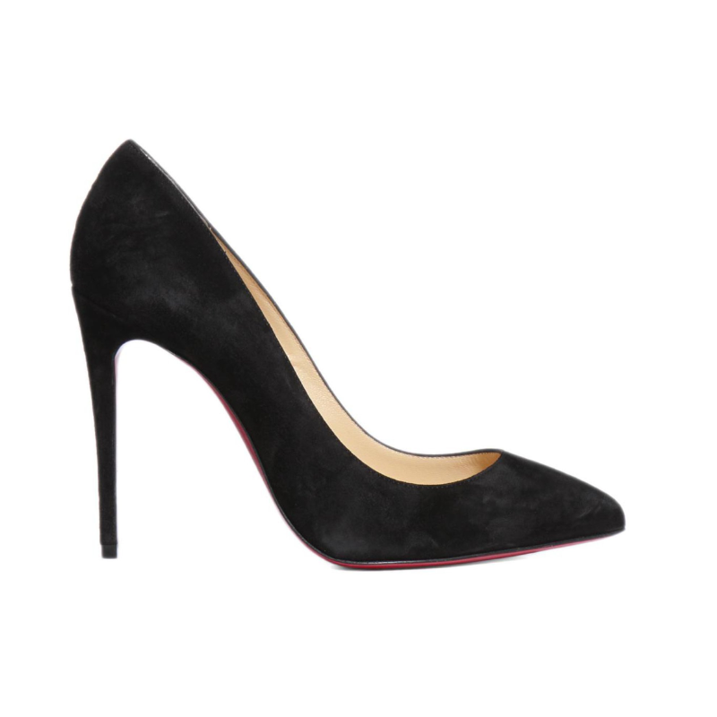 Womens | Christian Louboutin Pigalle Folies 100mm Suede Pointed Toe Pumps Black