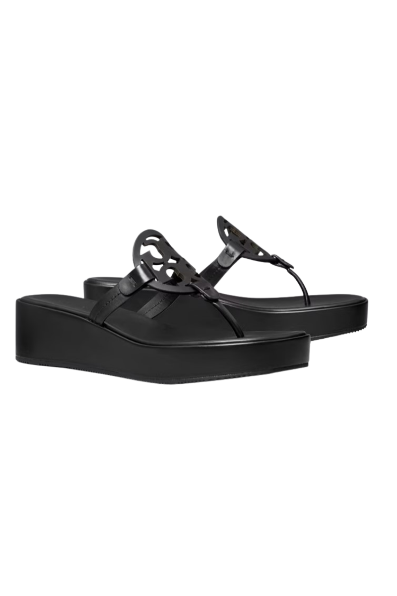 Tory Burch Miller Wedge 25Mm Slippers Perfect Black 159829006
