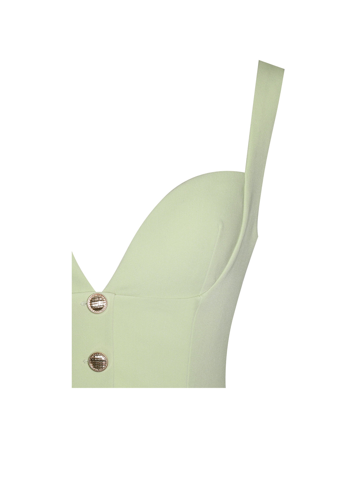 Tala Pistachio Green Sleeveless Pleated Preppy Mini Dress (Archive Sale)