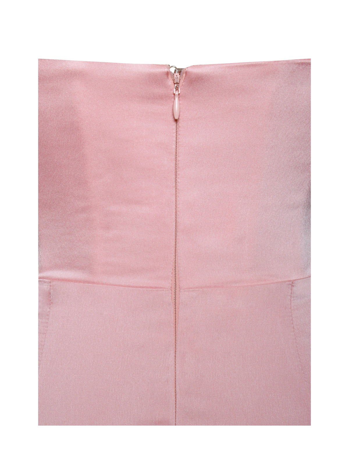 Marilyn Pink Satin Crystal Embellished High Slit Gown (Archive Sale)