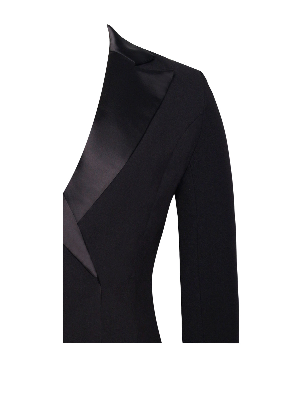 Freya Black Crystal Fringe Blazer Dress (Archive Sale)