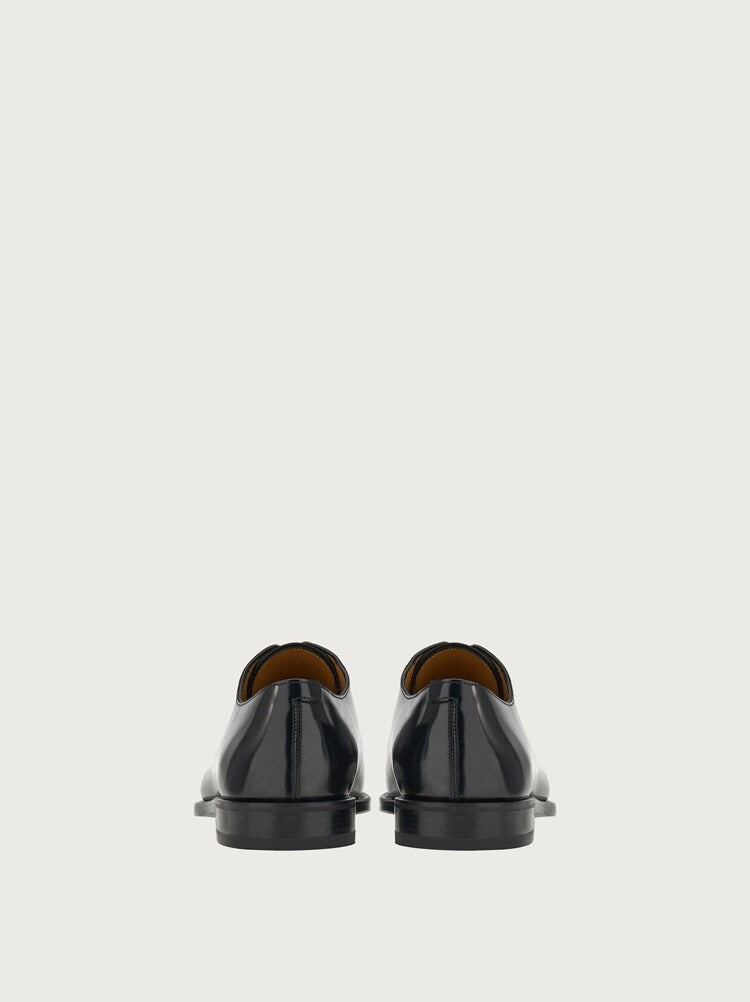 FERRAGAMO MEN'S BLACK CALF LEATHER SHOES