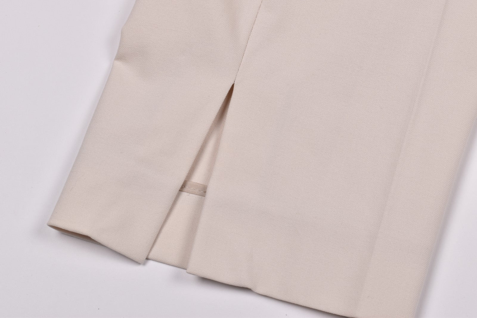 BRUNELLO CUCINELLI WOMEN'S OFF WHITE TAILORED TROUSERS