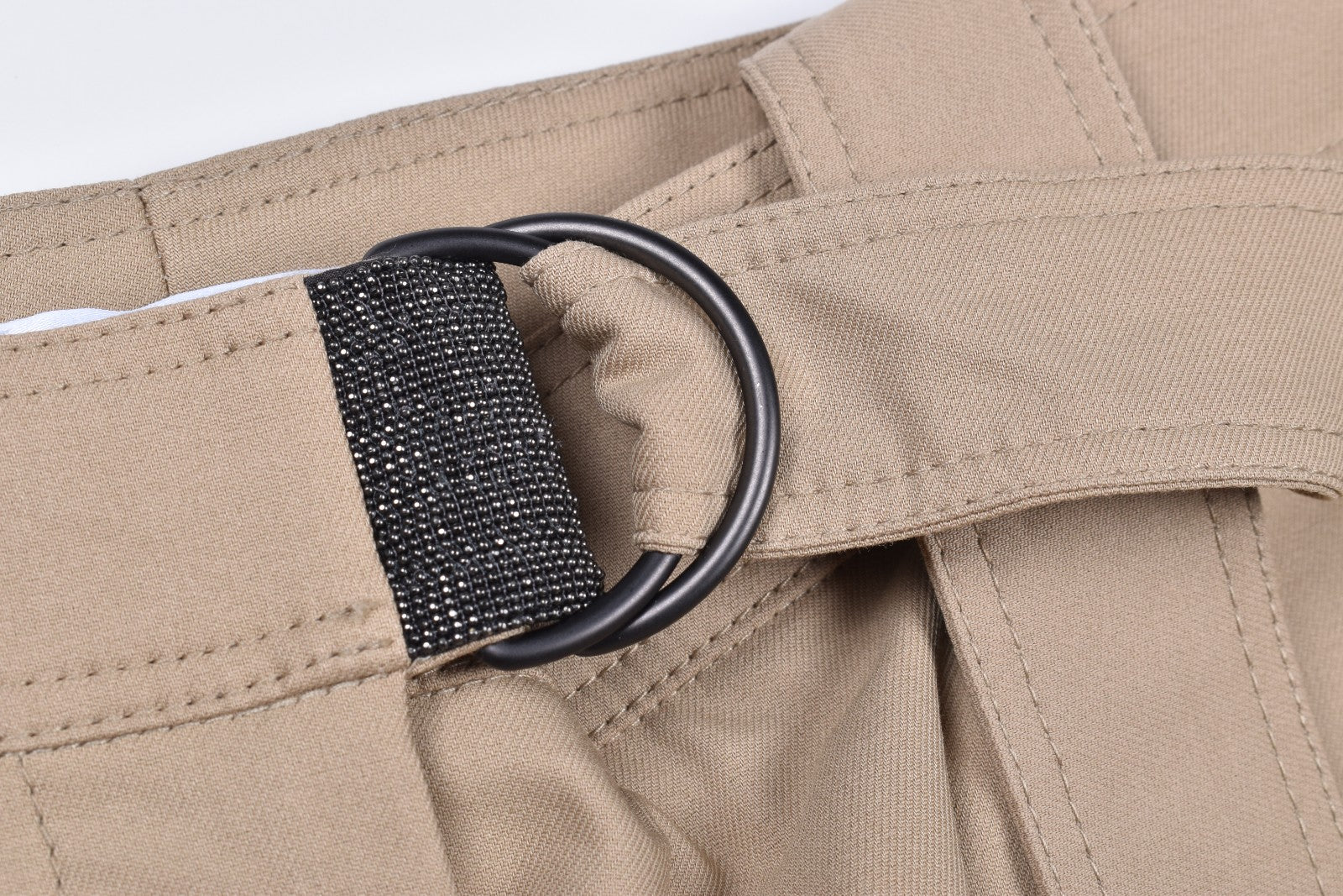 BRUNELLO CUCINELLI WOMEN'S BEIGE TAILORED STRAIGHT TROUSERS