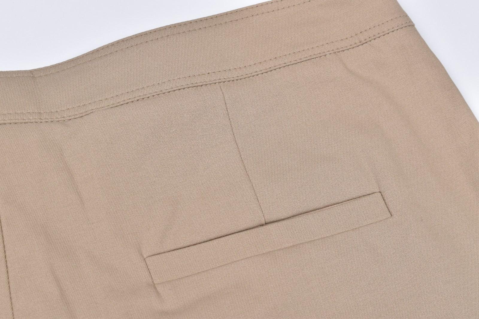 BRUNELLO CUCINELLI WOMEN'S BEIGE TAILORED STRAIGHT TROUSERS