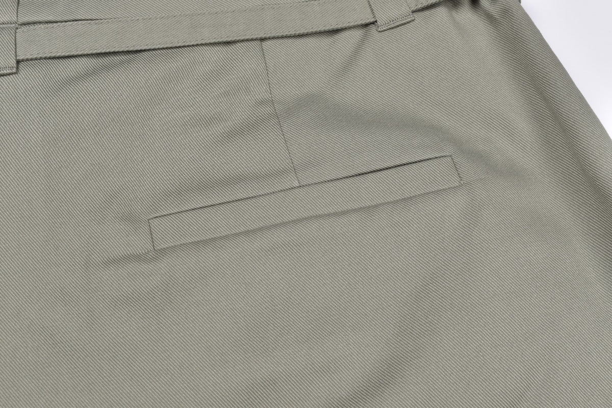 BRUNELLO CUCINELLI WOMEN'S LIGHT GREEN TAILORED TROUSERS