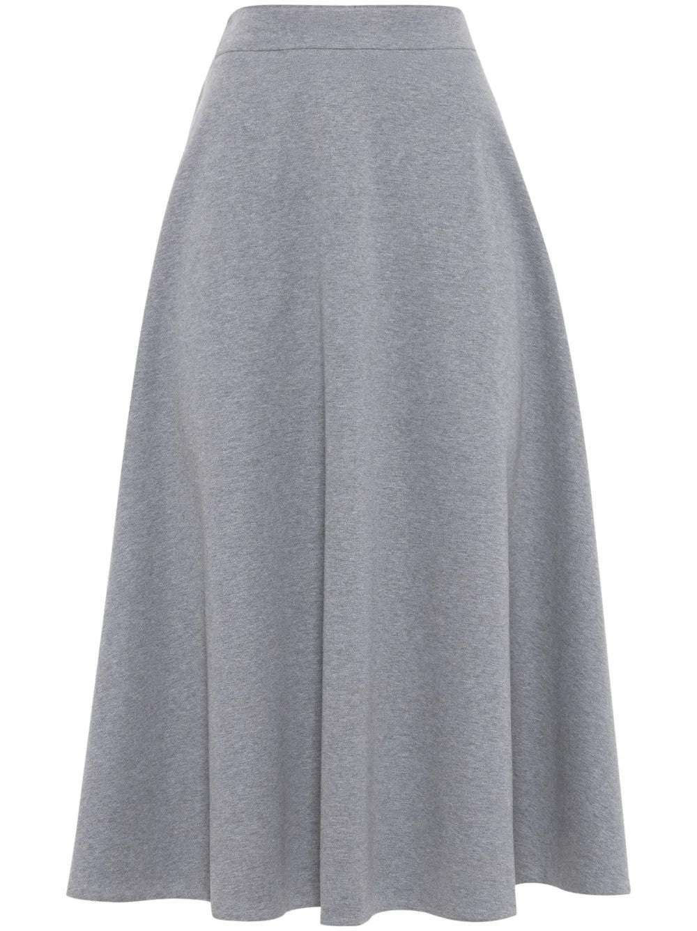 BRUNELLO CUCINELLI WOMEN'S LIGHT GREY FLARED SKIRT