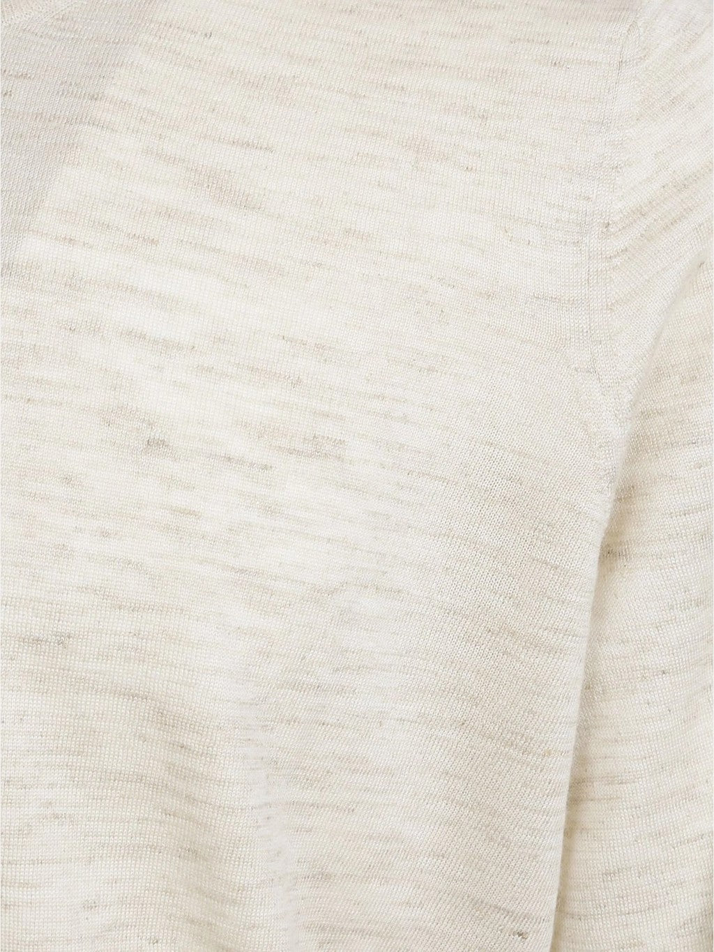 BRUNELLO CUCINELLI MEN'S LIGHT BEIGE SILK LINEN SWEATER