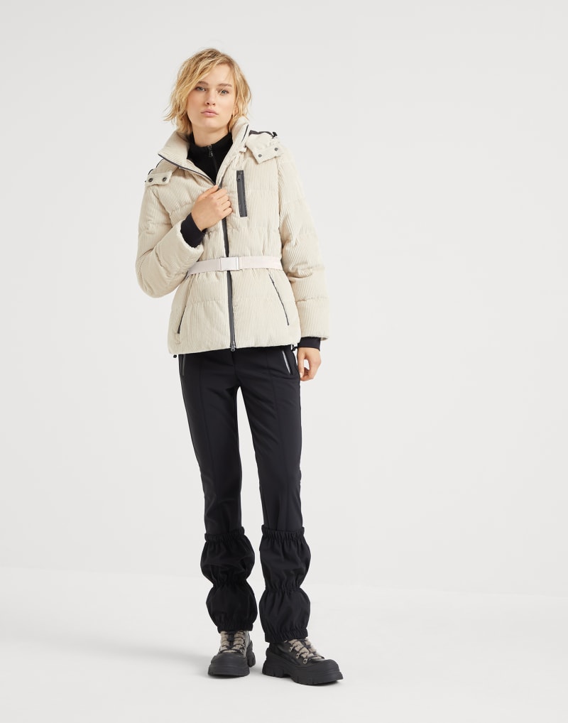 BRUNELLO CUCINELLI WOMEN'S BLACK GATHERED HEM TROUSERS