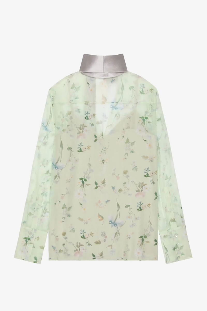 Givenchy Lavalliere Blouse_Pale Green